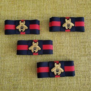 Inspired Embroidered Gold Honeybee Hairpin